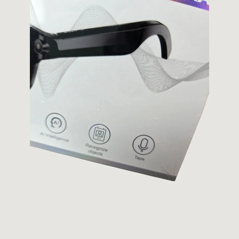 Wegasonic S99 Max AI Smart Glasses Black HD Camera Bluetooth Real-Time Trans